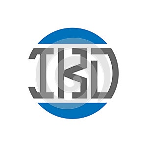IKD letter logo design on white background. IKD creative initials circle logo concept. IKD letter design