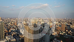 Ikebukuro District. Aerial view of Ikebukuro city Tokyo Japan