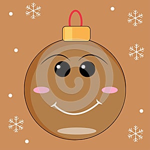 christmas icon objek ball vector object