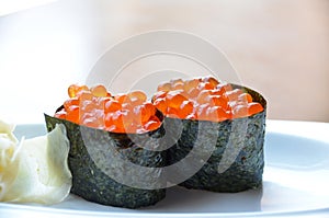 Ikura Nigiri Sushi photo