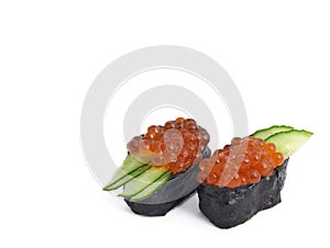 Ikura (salmon roe) Nigiri photo