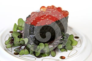 Ikura Sushi (Salmon eggs)