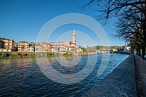 Il Fiume Adige che attraversa Verona