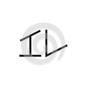 Il initial letter vector logo icon