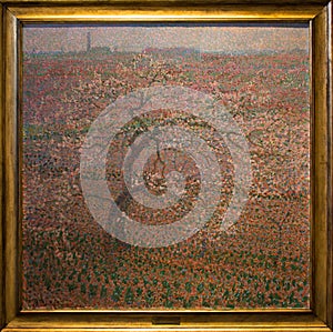 `Il pesco fiorito` 1914 by Baldassarre Langoni