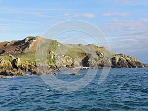 The Ile aux oiseaux is a small island in the Bretagne - Front view