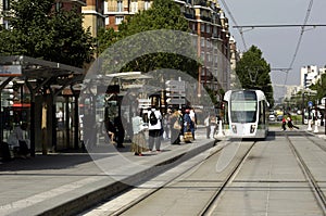 Ile de France, tramway in Paris