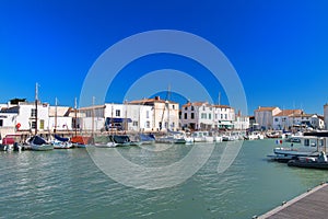 Ile de Re - boats in harbor of La Flotte photo