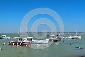 Ile de RÃ© - boats in harbor of Loix