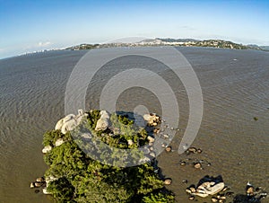 Ilha das Pedras Brancas Island and Guaiba lake photo