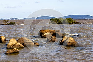 Ilha das Pedras Brancas Island and Guaiba lake photo