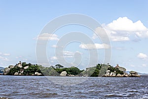 Ilha das Pedras Brancas Island and Guaiba lake photo