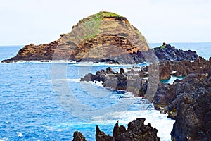 Ilheu Mole, little island at Porto Moniz