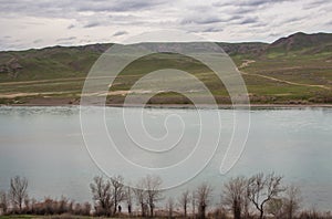 Ili River, Kazakhstan. Steppe spring