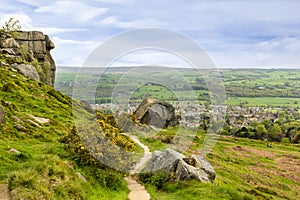 Ilkley Moor and the Cow and Calf Rocks