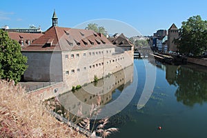 ill river and commandery saint-jean - strasbourg - france