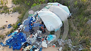 The illegal rubbish dump is harming the ecosystem