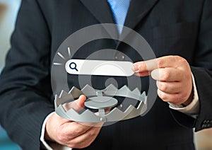 Illegal searches for extremist and terrorist information. Total state control over internet users