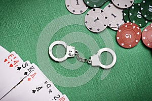 Illegality of gambling concept