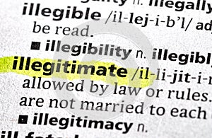 illegitimate
