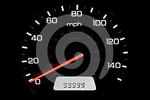 Illiminated speedometer photo