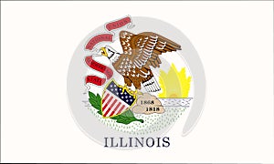 State flag of Illinois.
