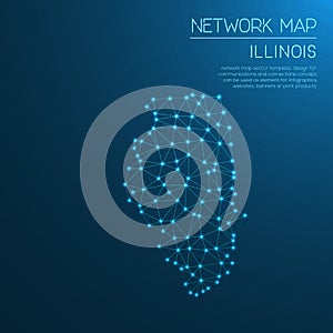 Illinois network map.