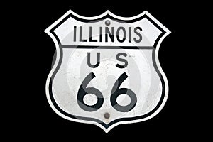 Illinois Route 66 Sign