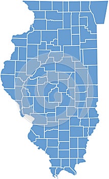 Illinois State map