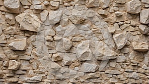 Earthen Elegance: Coarse Limestone Radiance. AI generate