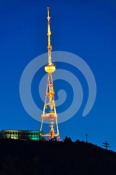 Illuminated antenna, Tibilisi Georgia