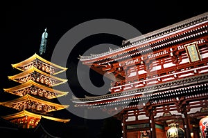 Illuminated Asakusa Temple