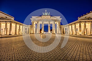 The illuminated Brandenburger Tor