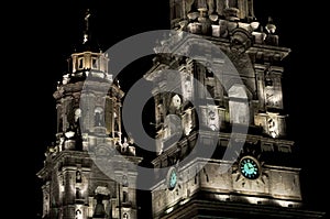 Illuminated Cathedral, Mexico