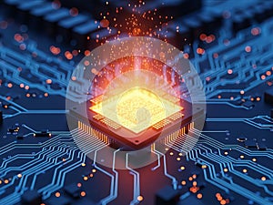 Illuminated central processing unit