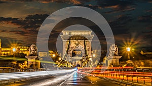 Illuminated Chain Bridge