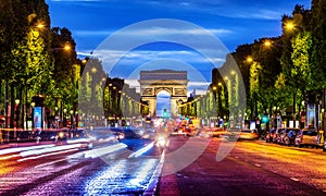 Illuminated Champs Elysee