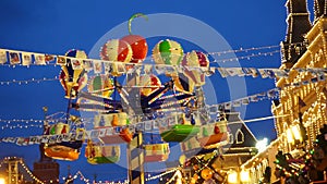 Illuminated christmas carousel