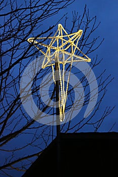 Illuminated Christmas Star Decoration