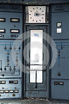 Illuminated control room of a power plant