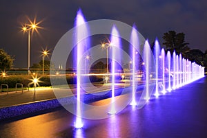 The illuminated fountain