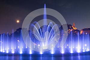 The illuminated fountain