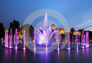The illuminated fountain