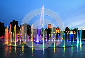 The illuminated fountain