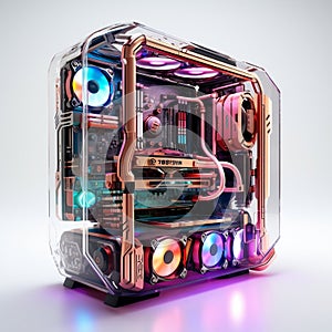 Illuminated Gaming Powerhouse: Unveiling a Futuristic Computer