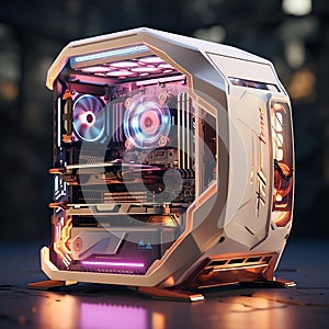 Illuminated Gaming Powerhouse: Unveiling a Futuristic Computer