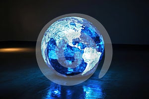 Illuminated Globe Art Installation