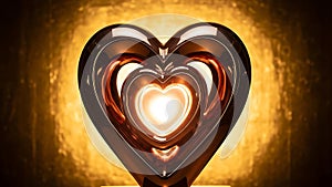 Illuminated Heart-Shaped Lamp