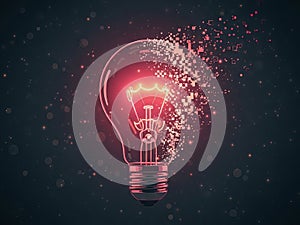 Illuminated idea bulb