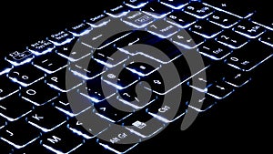 Illuminated keyboard